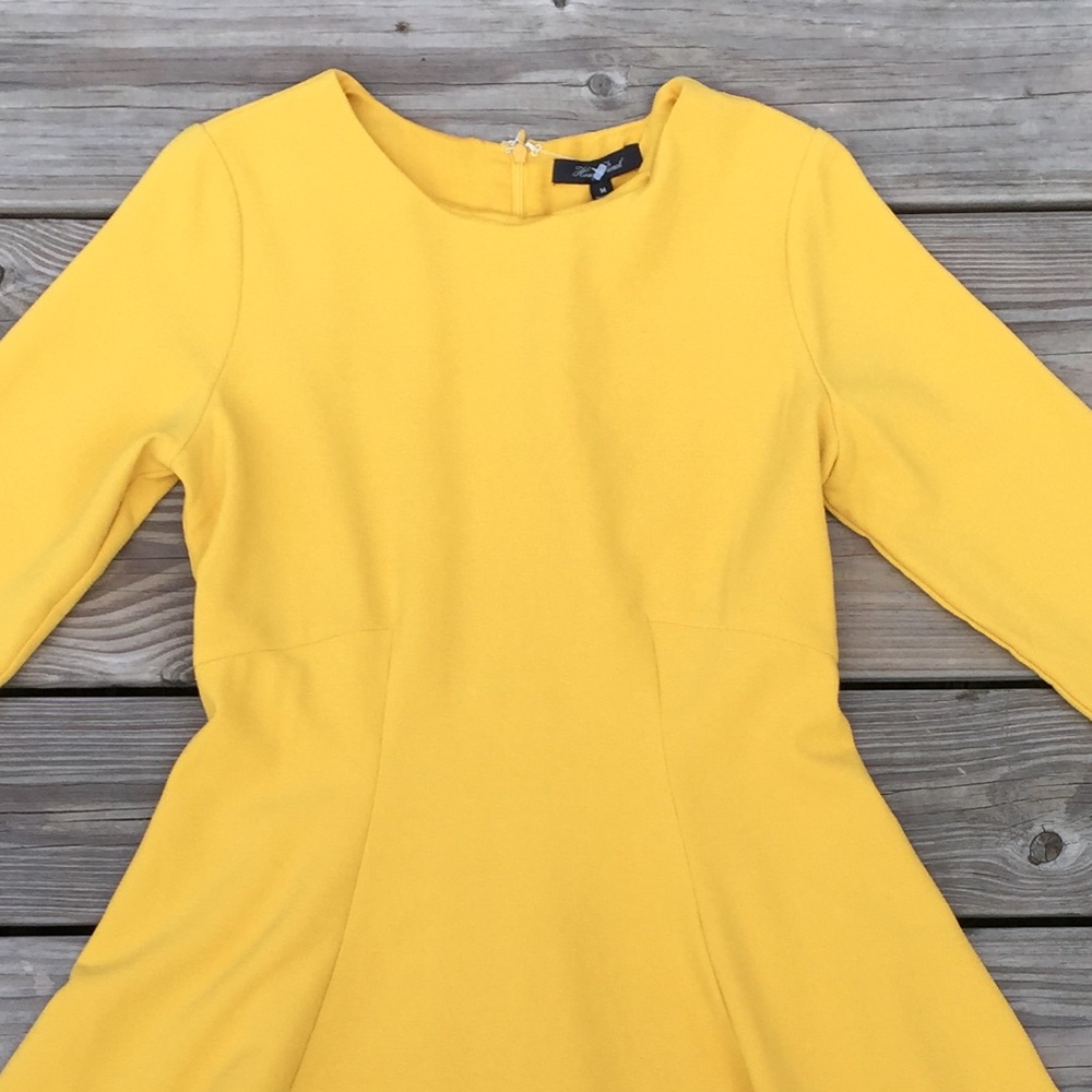SOLD 💲NWT Honey Punch dress Golden Yellow - Picture 3 of 7